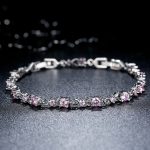 WOSTU White Gold Plated 3mm CZ Classic Tennis Wedding Bracelets for Brides Cubic Zirconia| White Gold Bracelets for Women | Size 6.5-8 Inch - Image 4